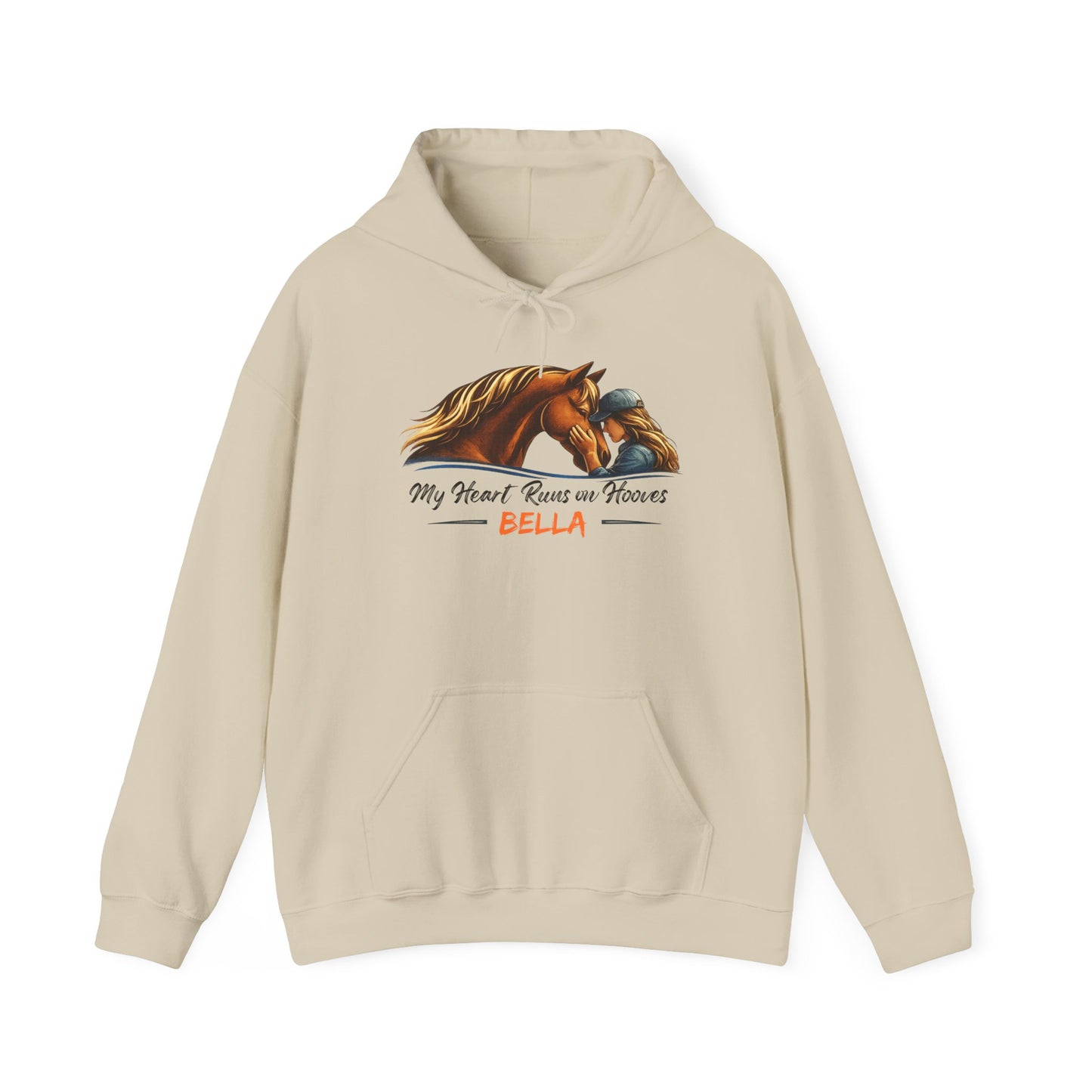 Personalized My Heart Runs on Hooves Hoodie for Women