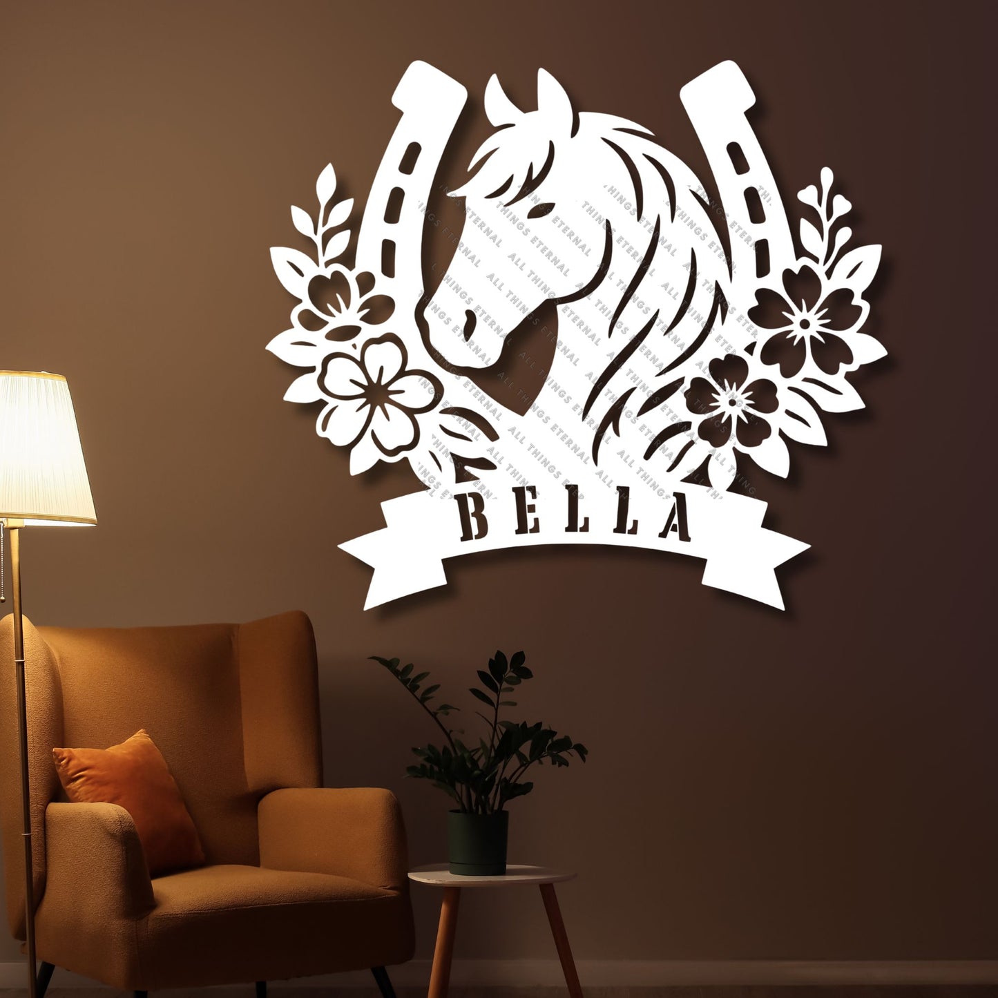 Personalized Horse Stall Name Sign – Custom Metal Horse Name Plaque – Equestrian Barn Decor – Horse Lover Gift