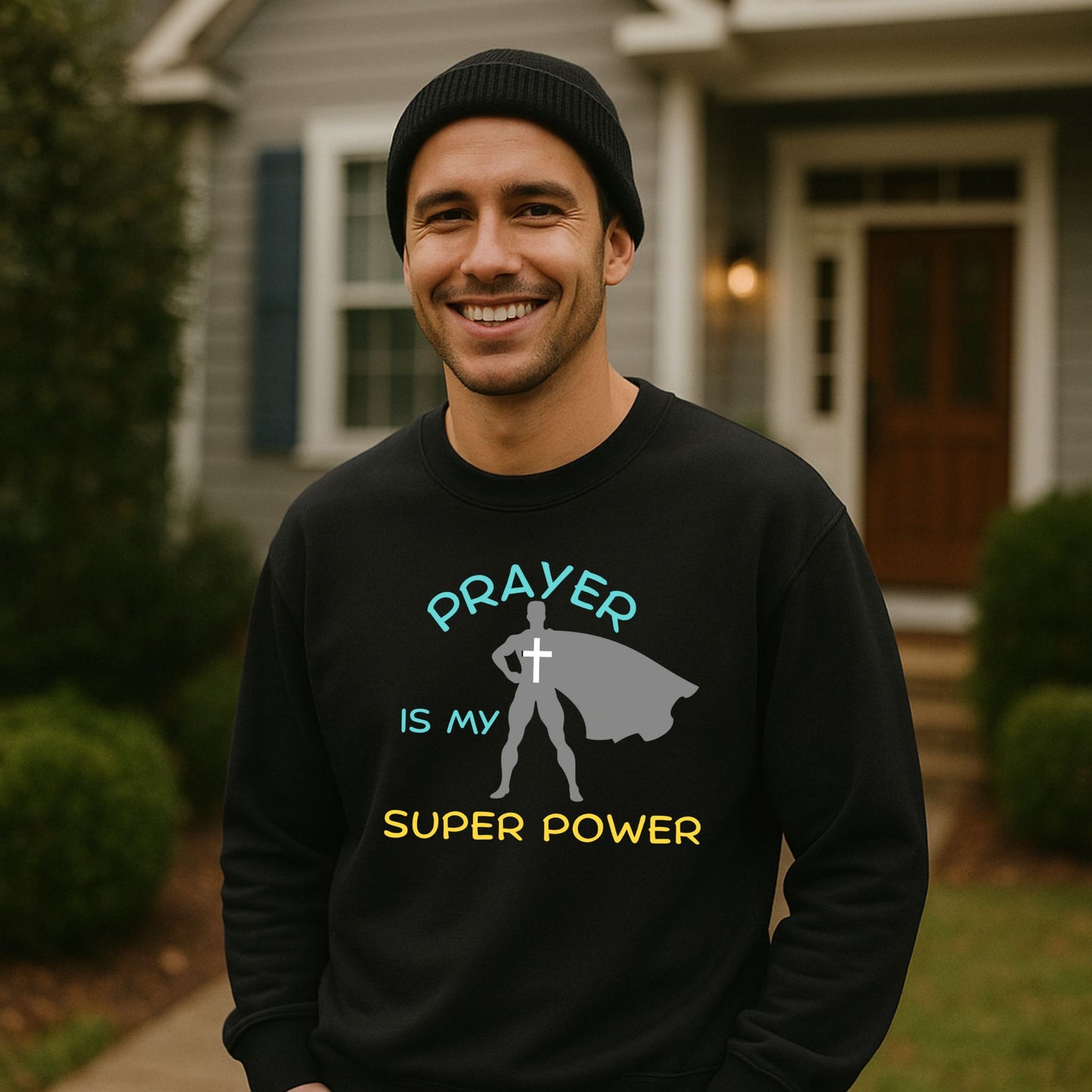 Prayer Is My Super Power Unisex Christian Sweatshirt Gift