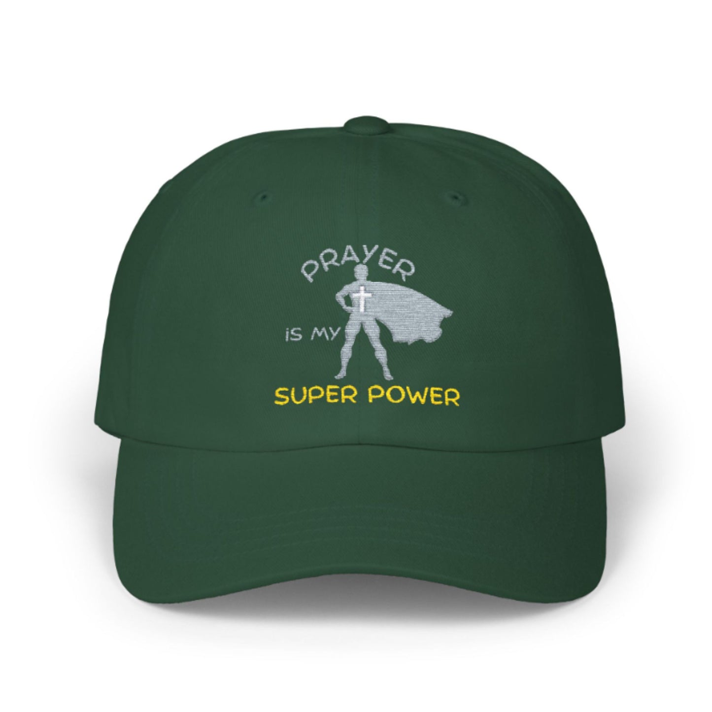 Prayer Is My Superpower Baseball Cap – Christian Hat for Men & Gifts