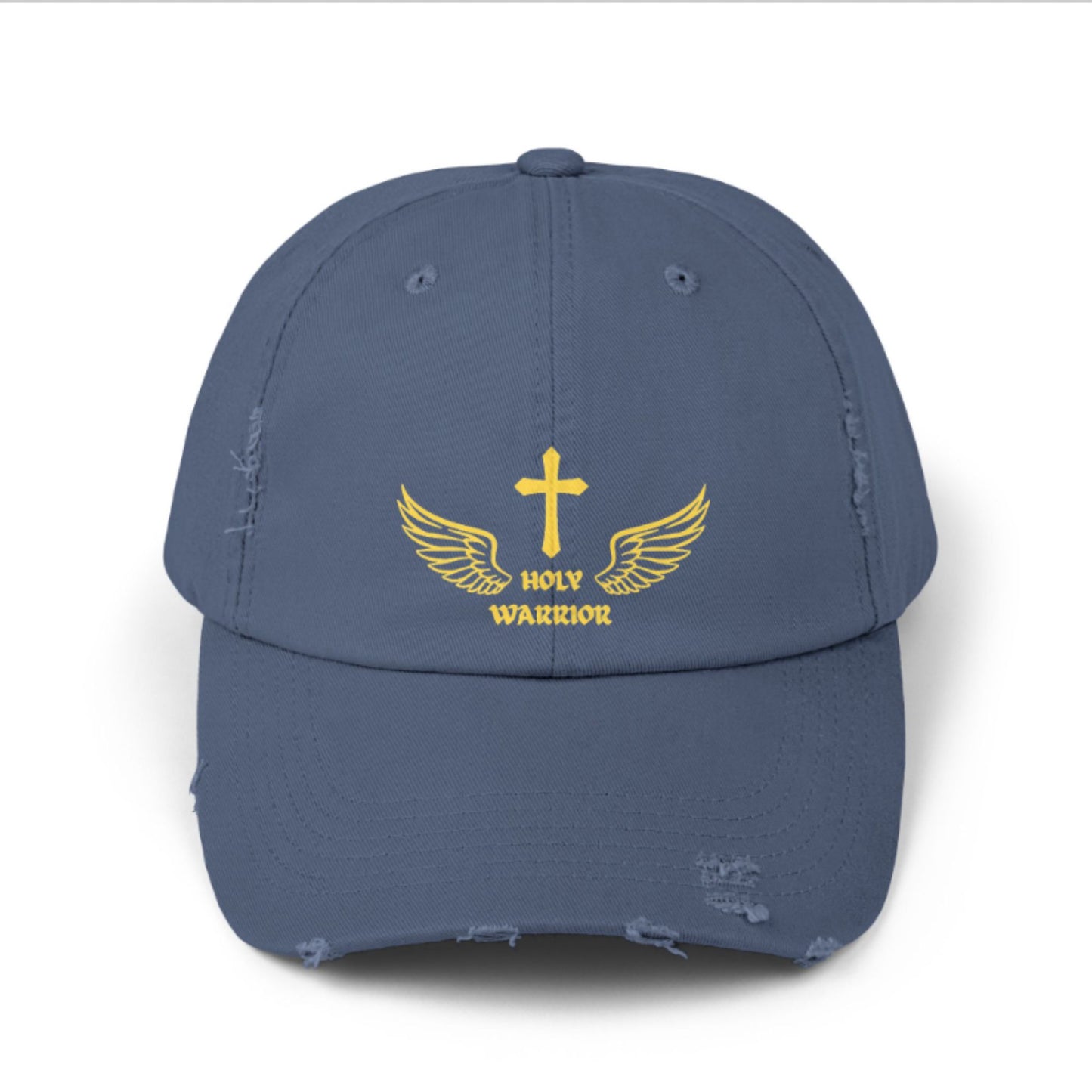 Holy Warrior Unisex Distressed   Cap - Inspirational Headwear