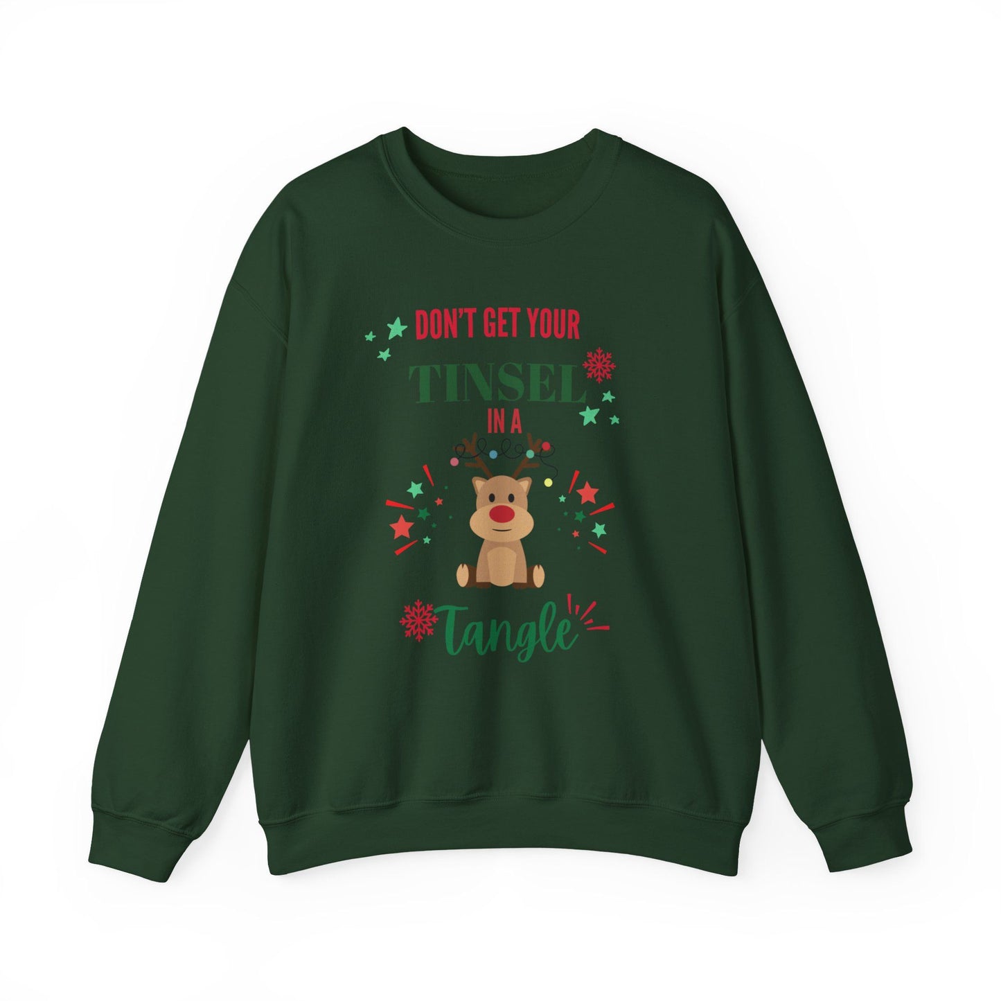 Don't Get Tinsel in a Tangle Sweatshirt – Funny Christmas Pullover
