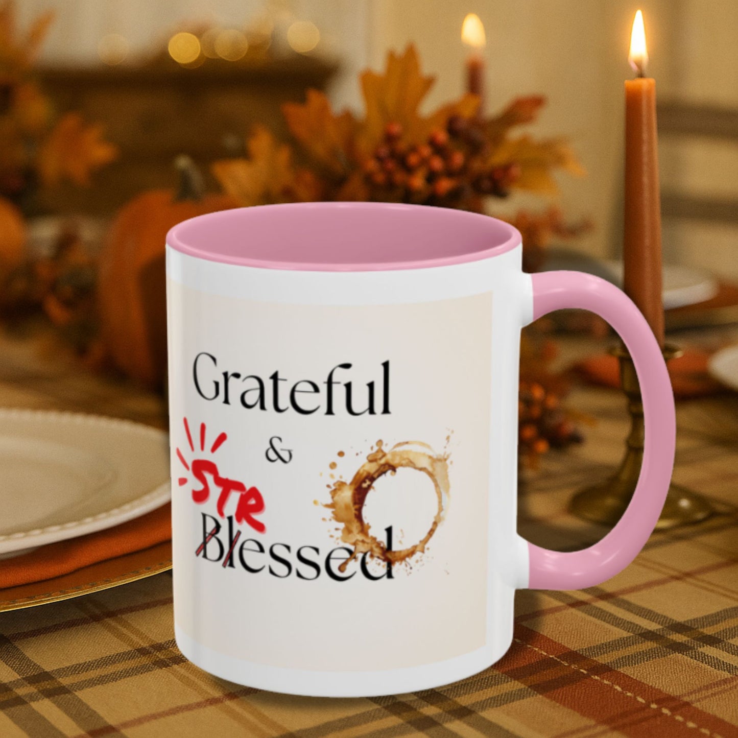 From Grateful to Stressed Mug | Funny Thanksgiving Coffee Cup Gift