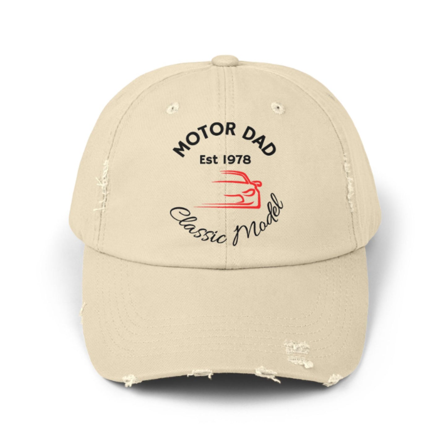 Motor Dad Vintage Cap – Personalized Distressed Hat for Car Lovers