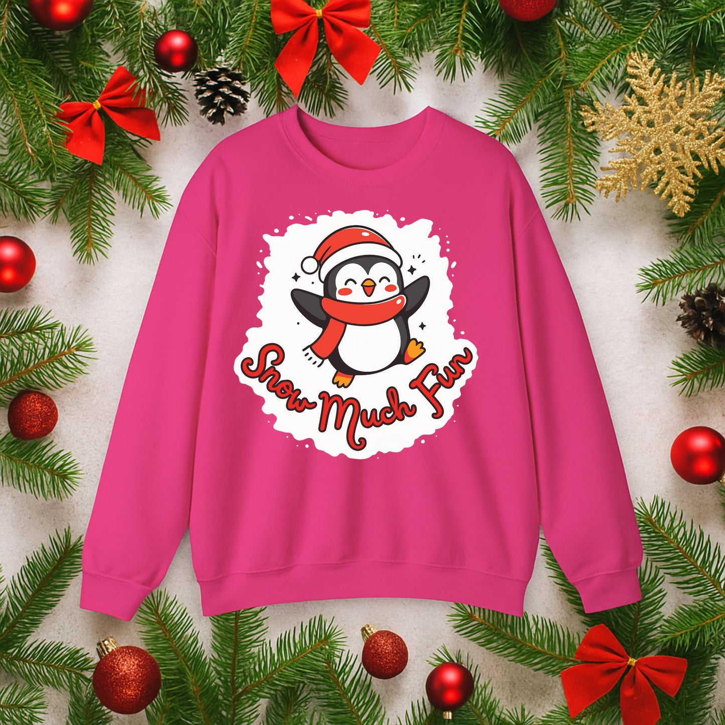 Unisex Snow Much Fun Sweatshirt – Cozy Christmas Crewneck