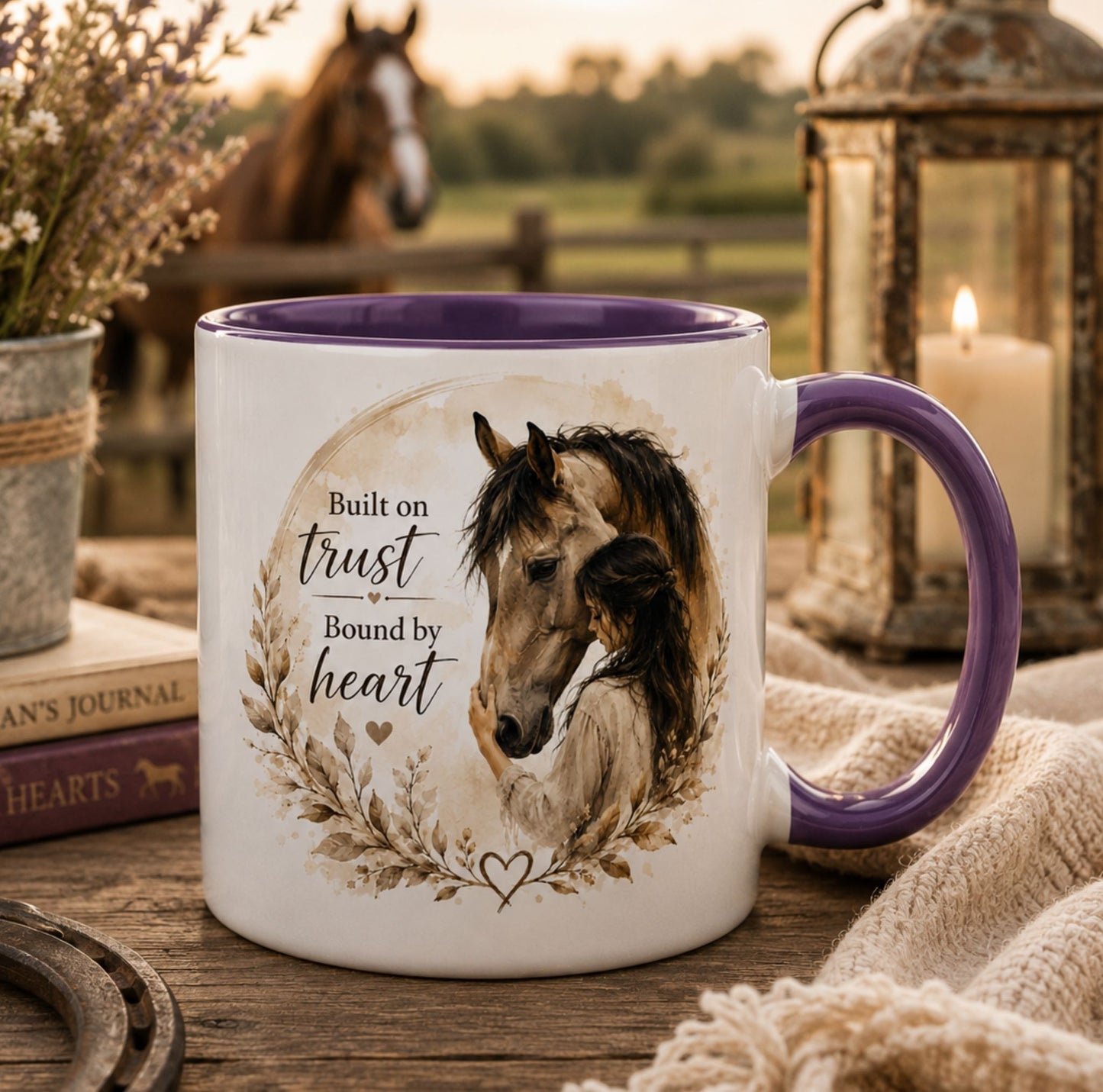 Built on Trust Bound by Heart Horse Mug – Gift for Horse Lovers