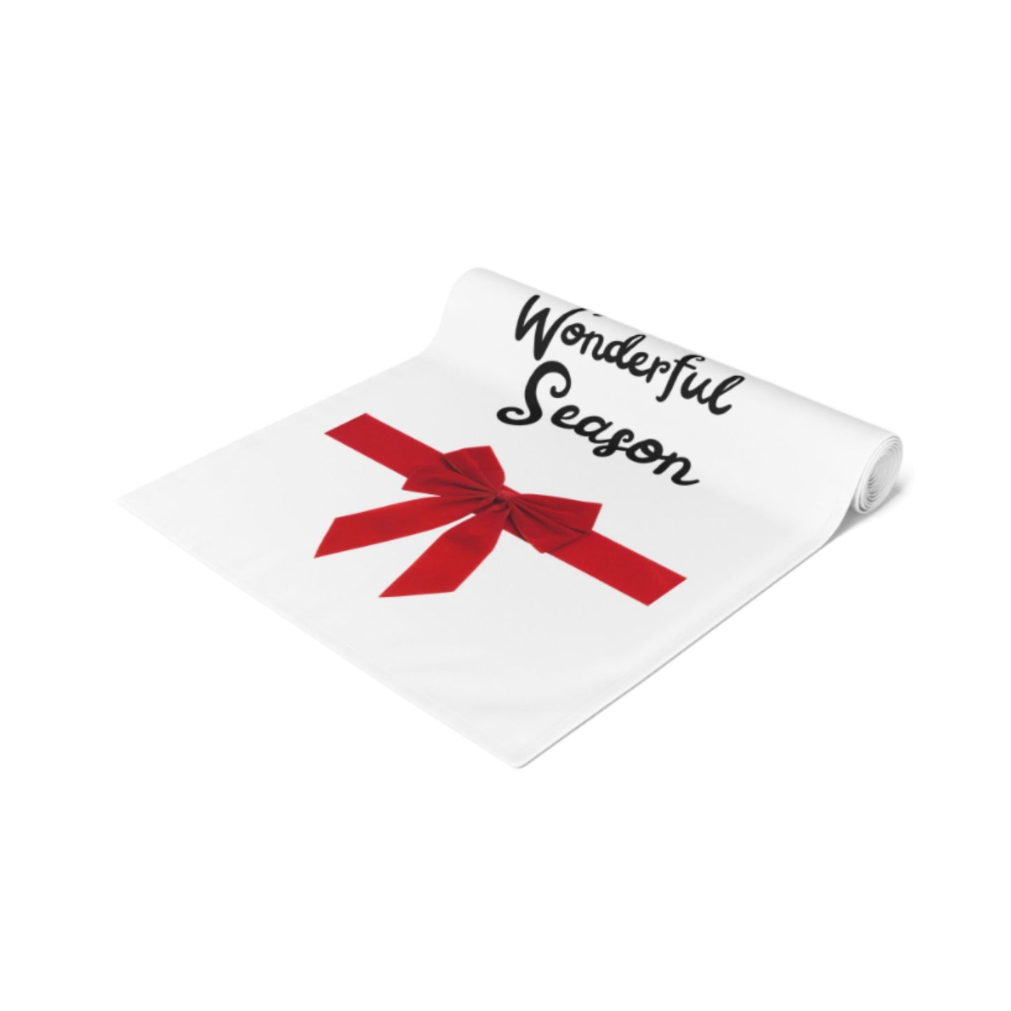 Rejoice Wonderful Season Christmas Table Runner | Holiday Decor