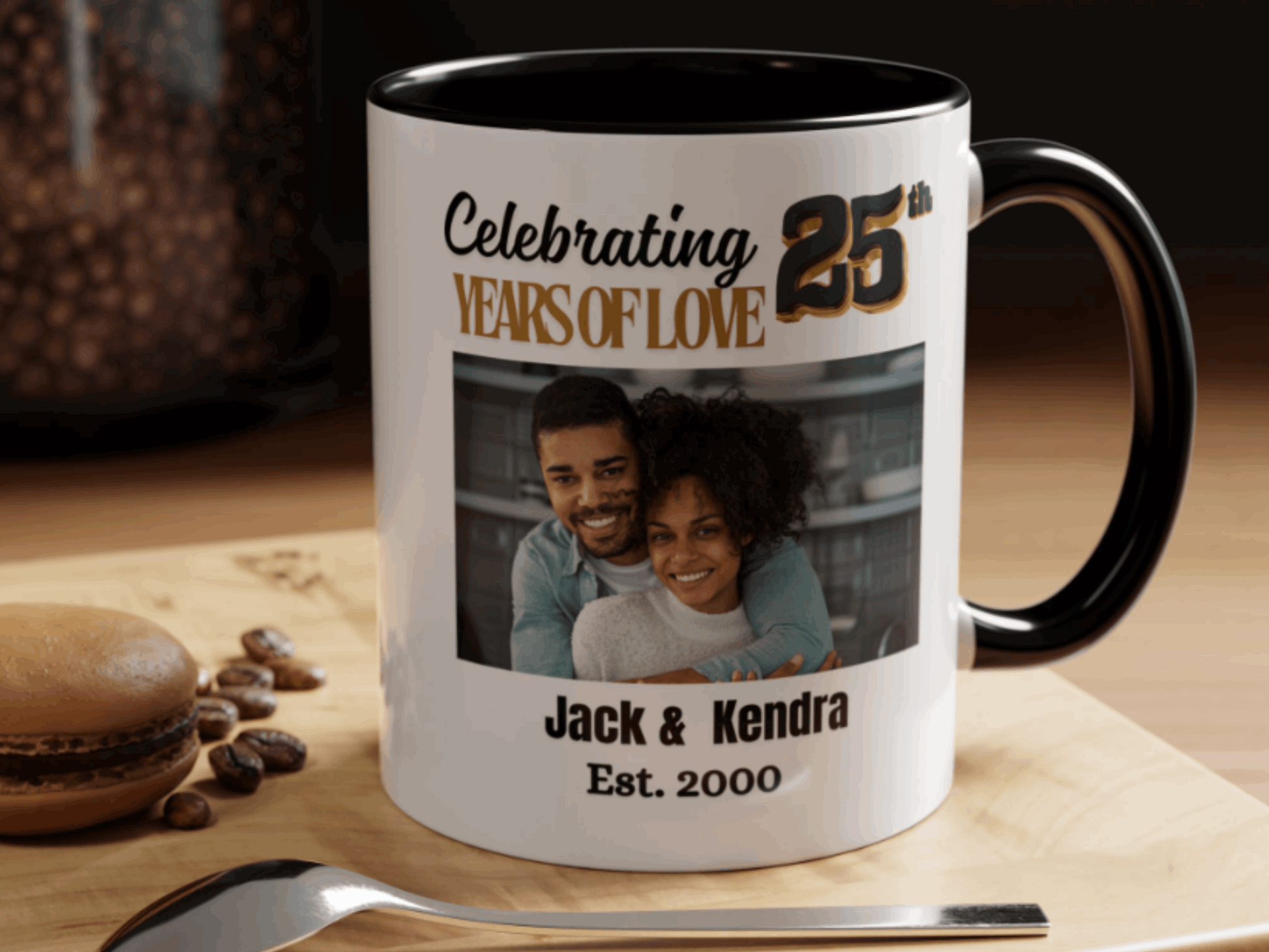 Personalized 25th Wedding  Anniversary Coffee Mug