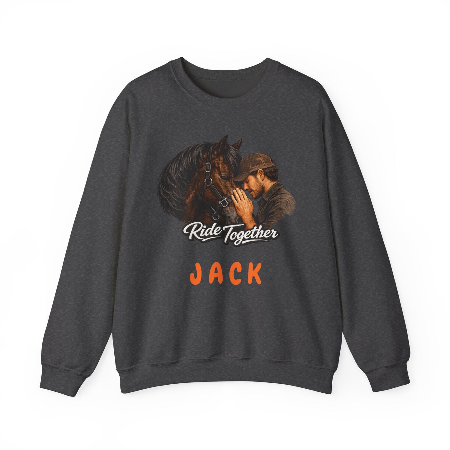 Personalized Ride Together Horse Sweatshirt for Men
