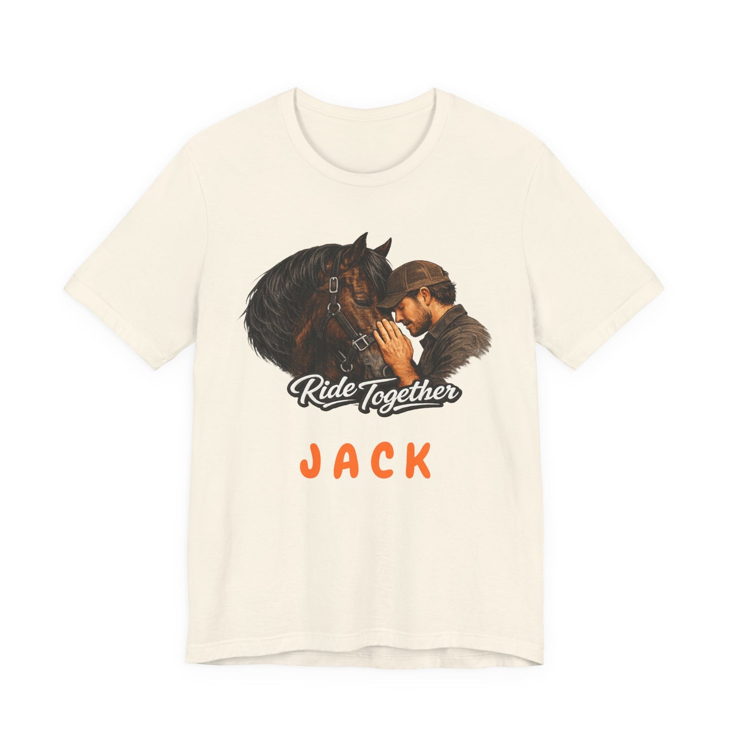 Personalized Ride Together Horse T-shirt for Men