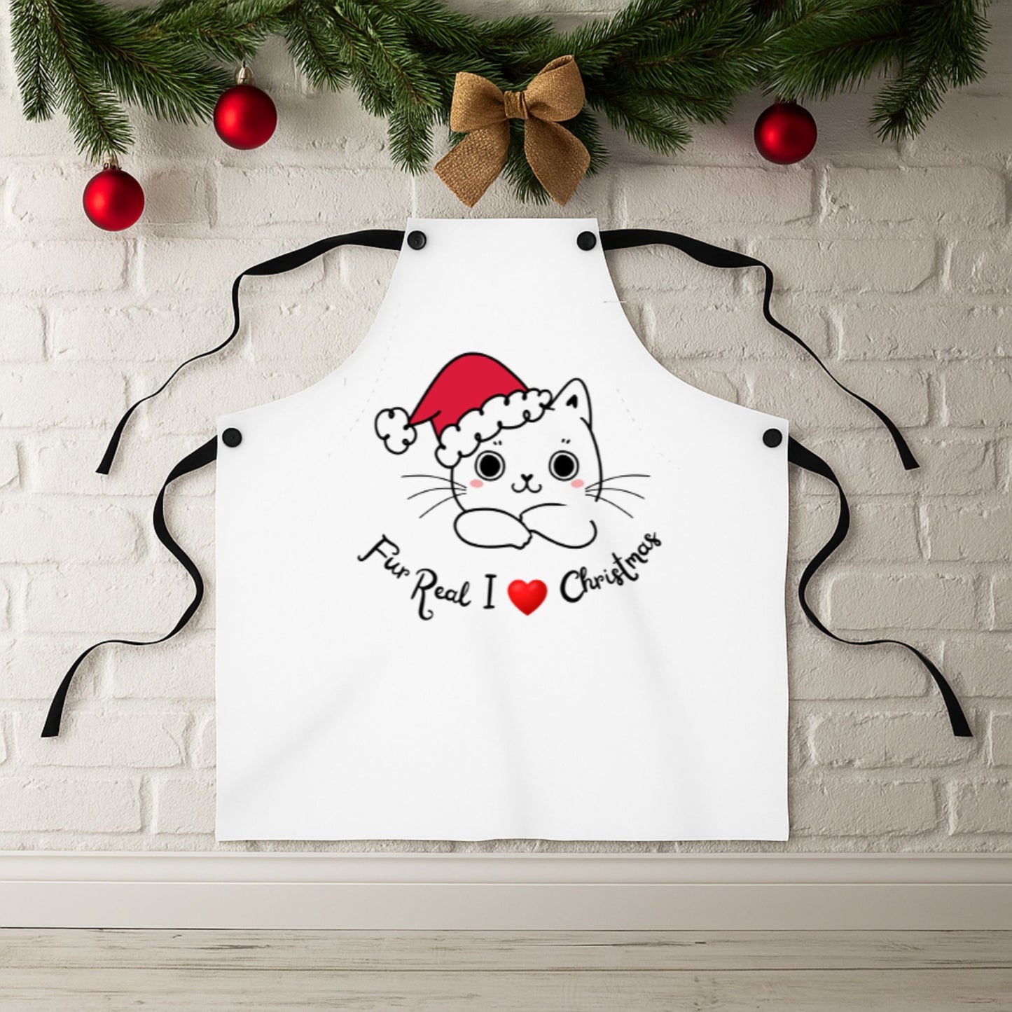 Fur Real Cute Kitty Apron – Adorable Cat Lover Kitchen Gift