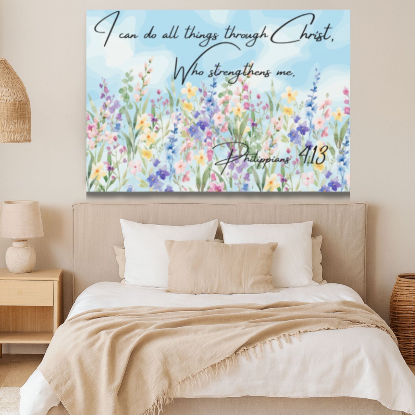I Can Do All Things Through Christ Canvas | Christian Wall Art