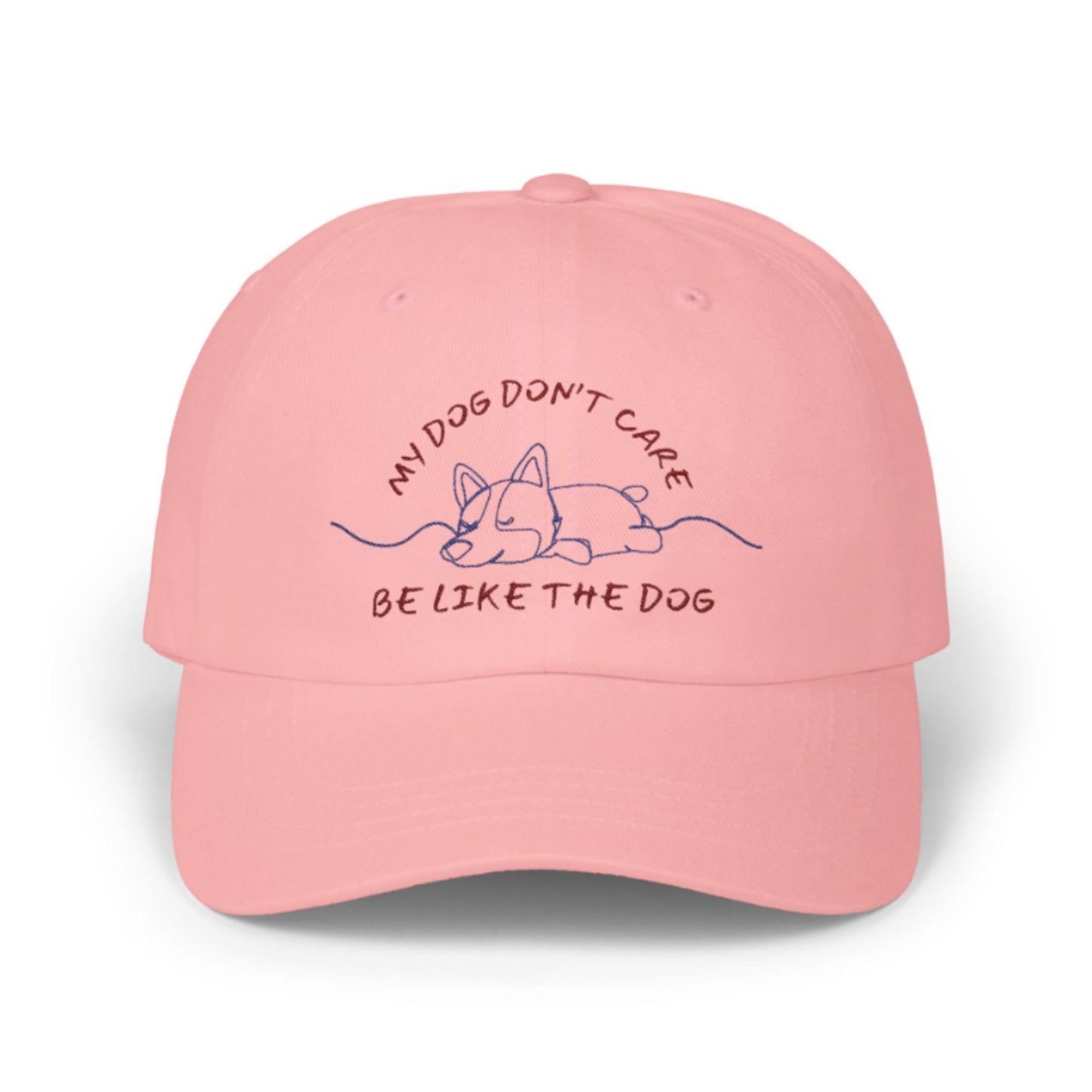 Funny Dog Dad Hat – “My Dog Don’t Care” Embroidered Adjustable Cap