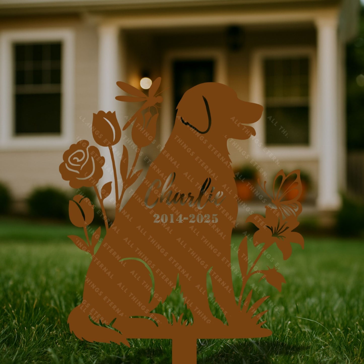 Personalized Dog Memorial Stake – Custom Pet Grave Marker Gift