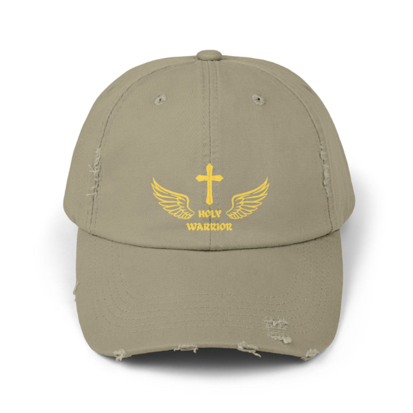 Holy Warrior Unisex Distressed   Cap - Inspirational Headwear
