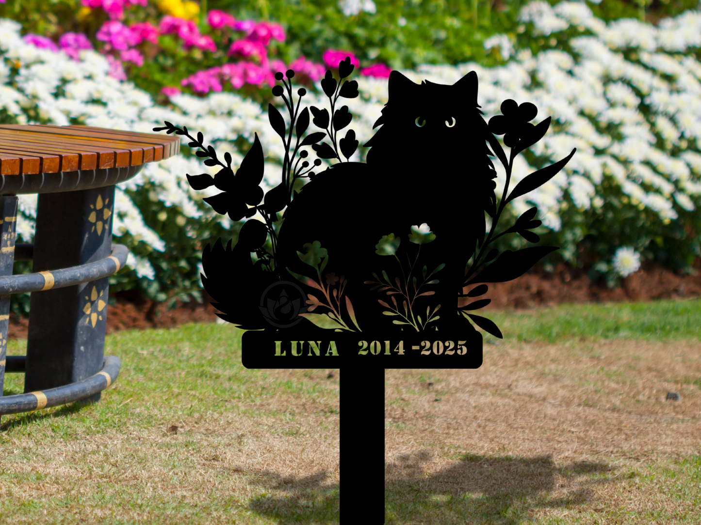 Custom Cat Memorial Stake – Pet Loss Grave Marker Gift Sign