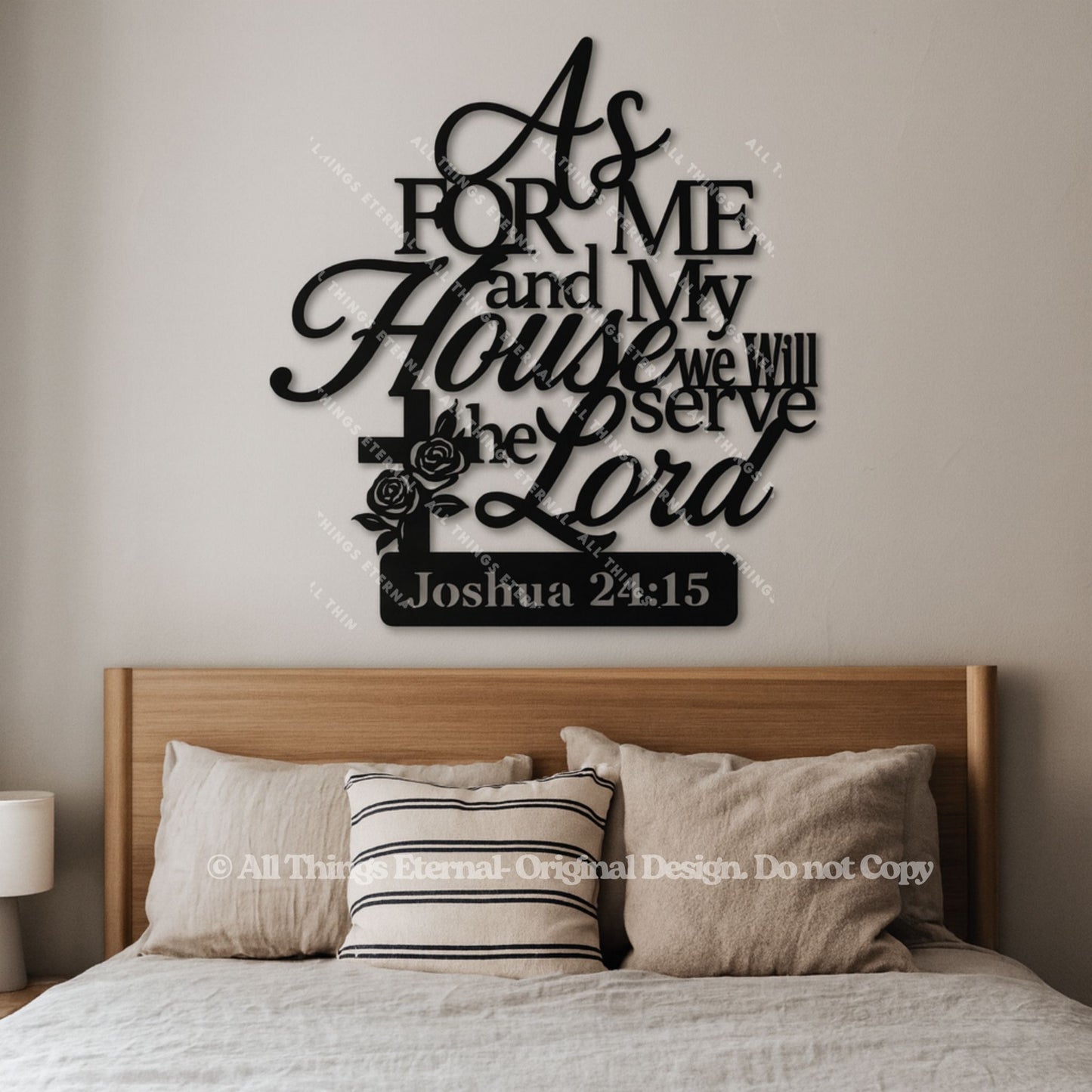Joshua 24:15 Wall Art | As for Me & My House We Will Serve the Lord