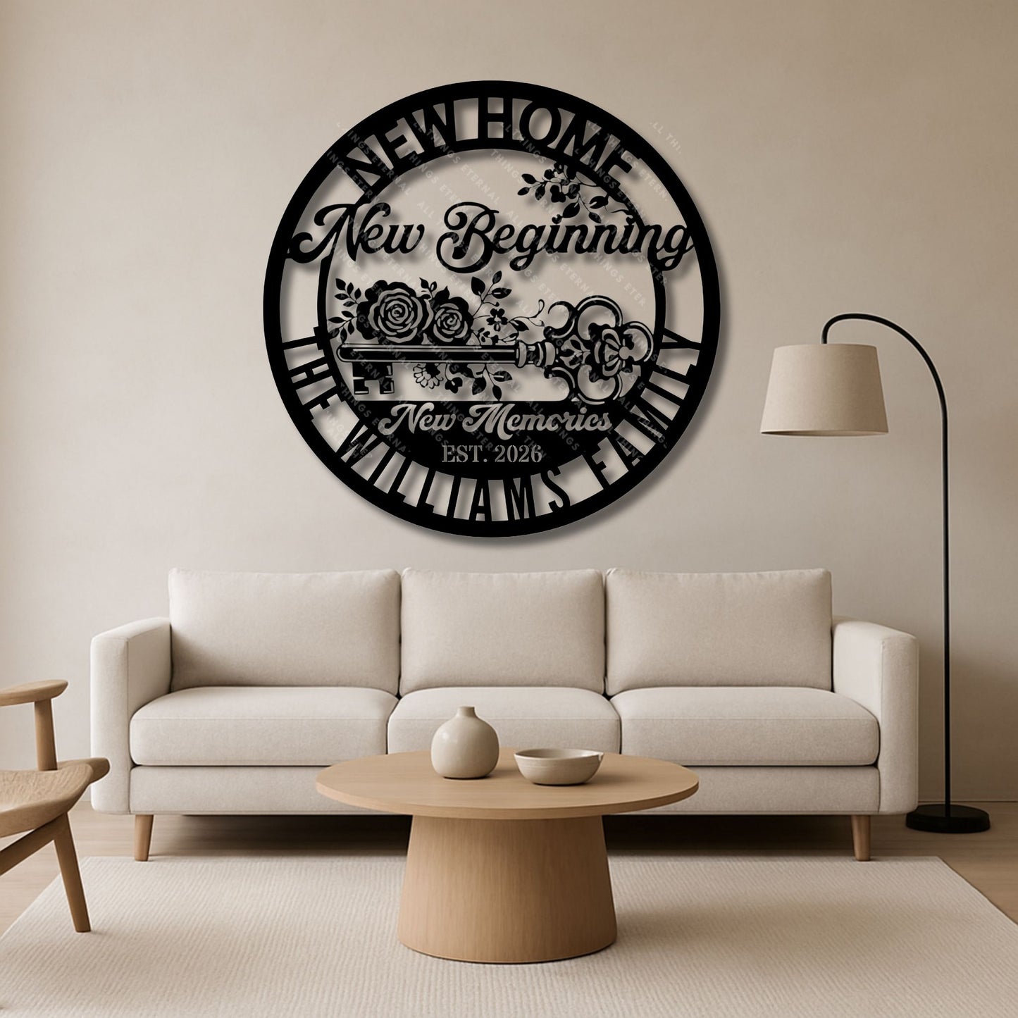 Personalized New Home Metal Sign – Housewarming Gift for New Homeowners
