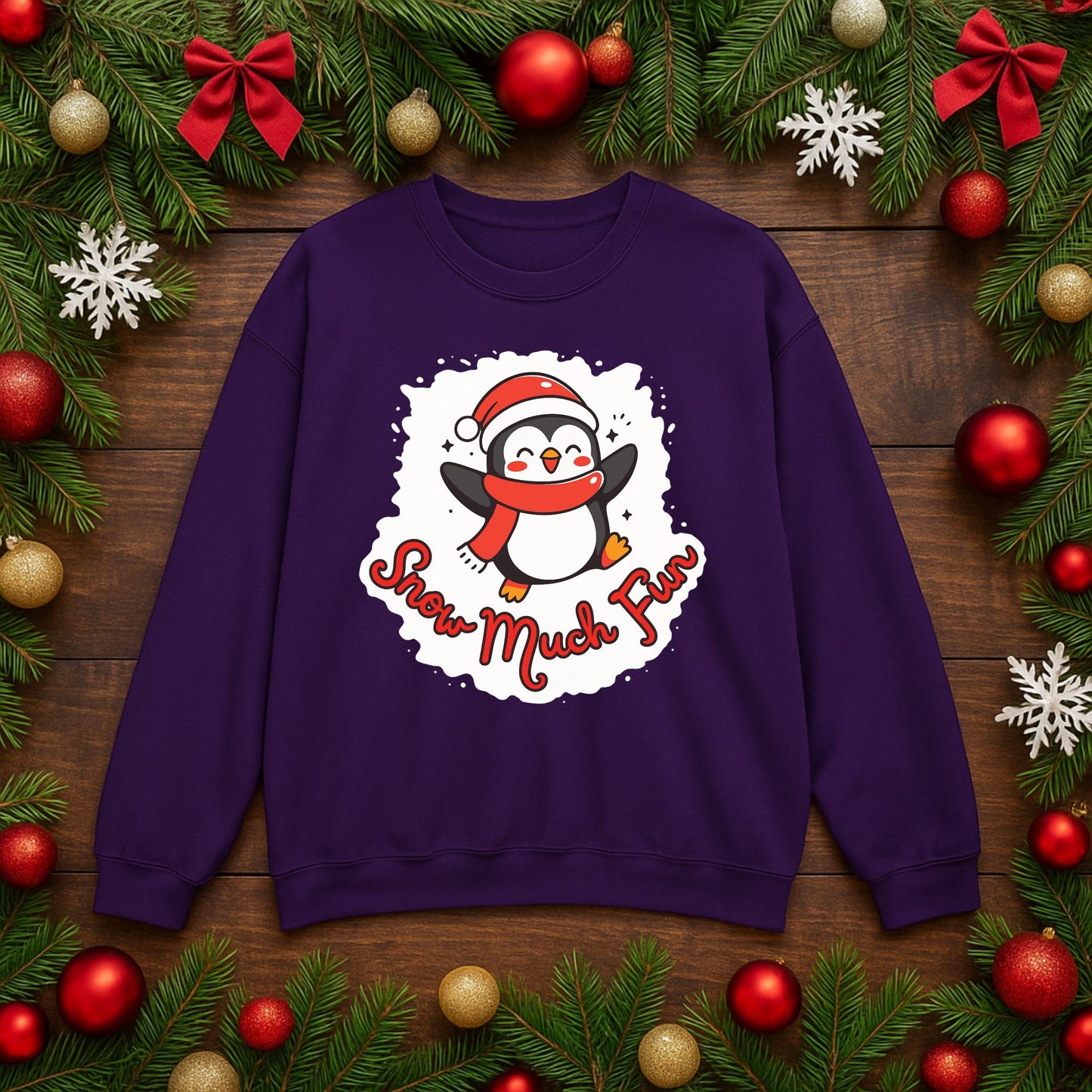 Unisex Snow Much Fun Sweatshirt – Cozy Christmas Crewneck