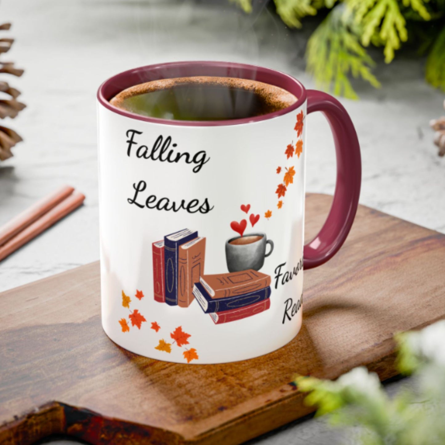 Book Lover Mug 11oz – Fall Coffee & Tea Cup, Inspirational Reading Gift