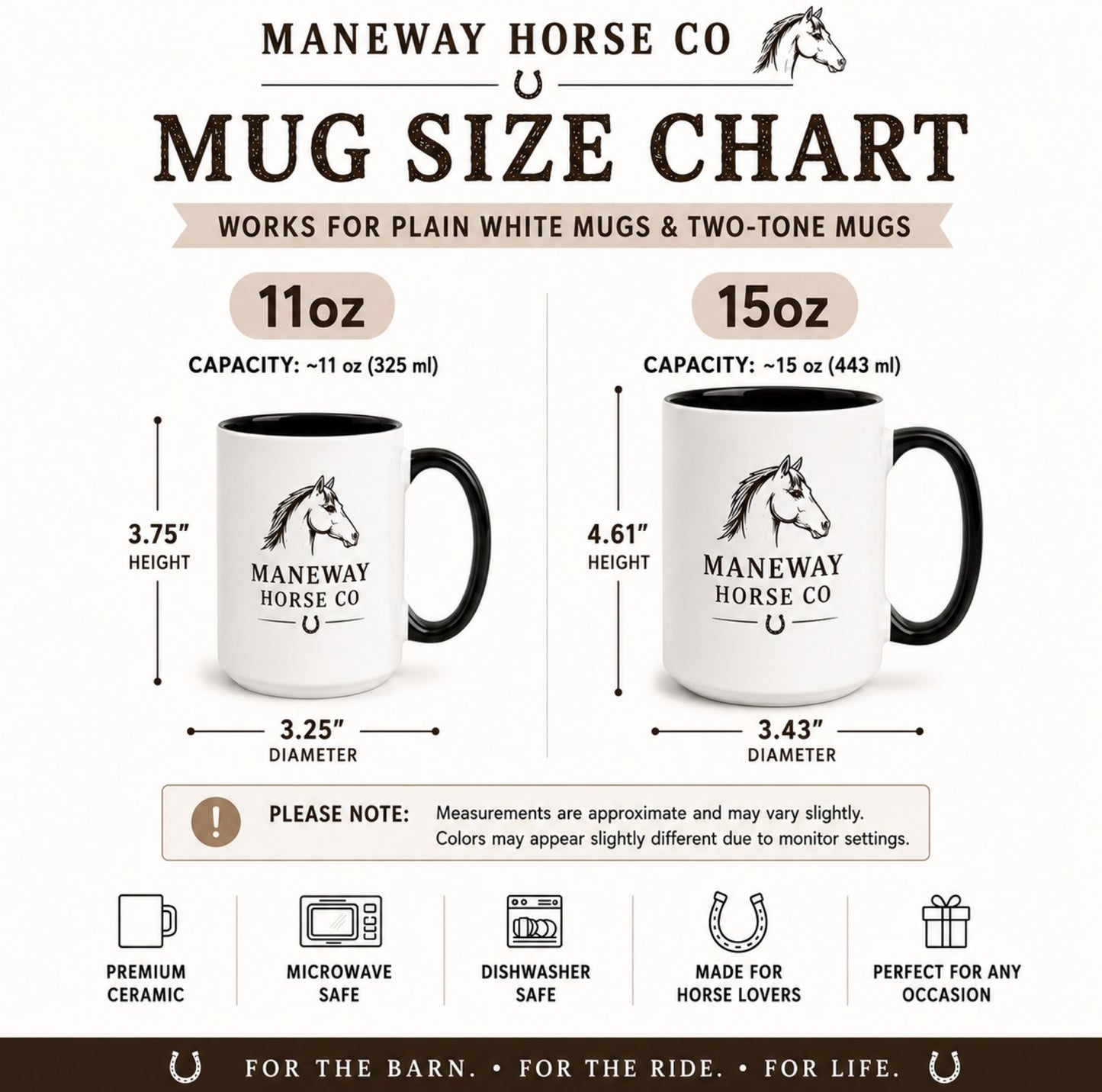 Built on Trust Bound by Heart Horse Mug – Gift for Horse Lovers