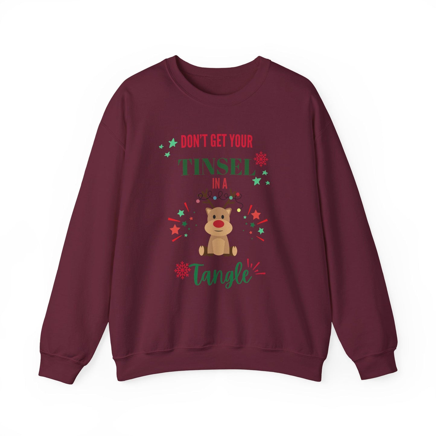 Don't Get Tinsel in a Tangle Sweatshirt – Funny Christmas Pullover