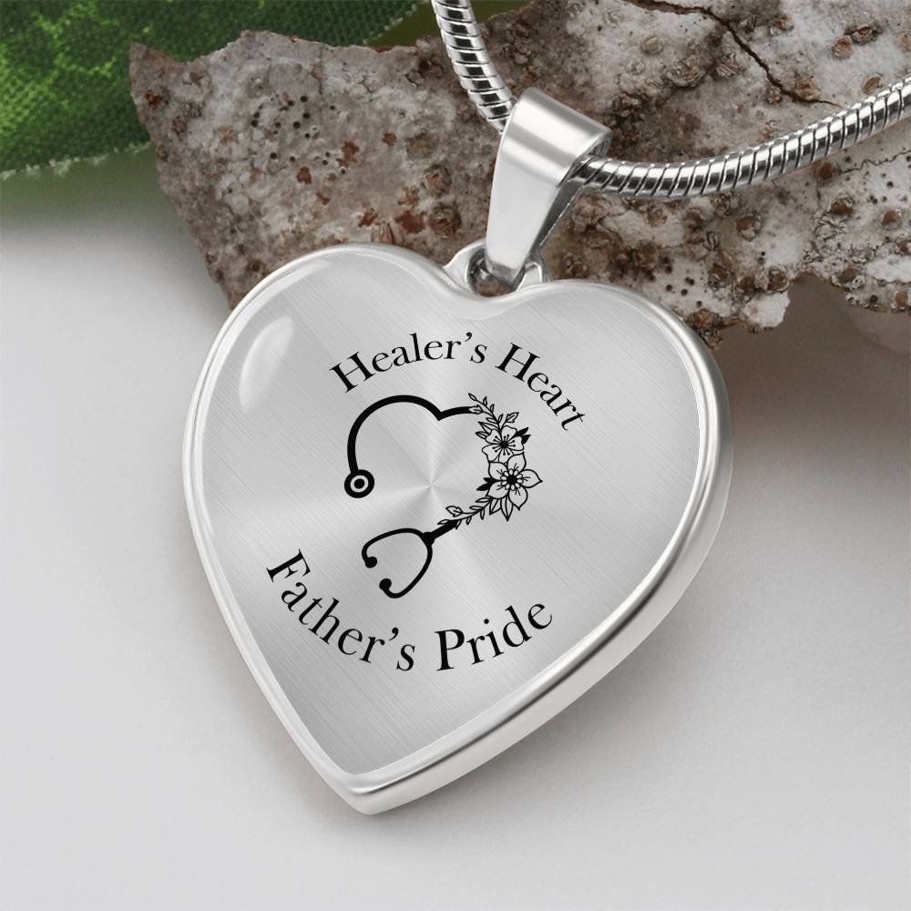 Healer’s Heart Father’s Pride Necklace – Isaiah 60:22 Heart Pendant Gift
