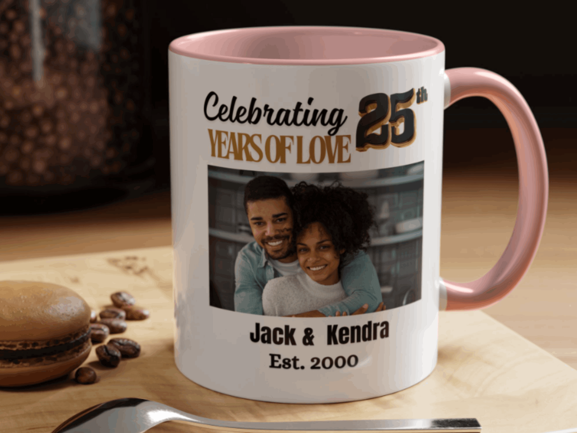 Personalized 25th Wedding  Anniversary Coffee Mug