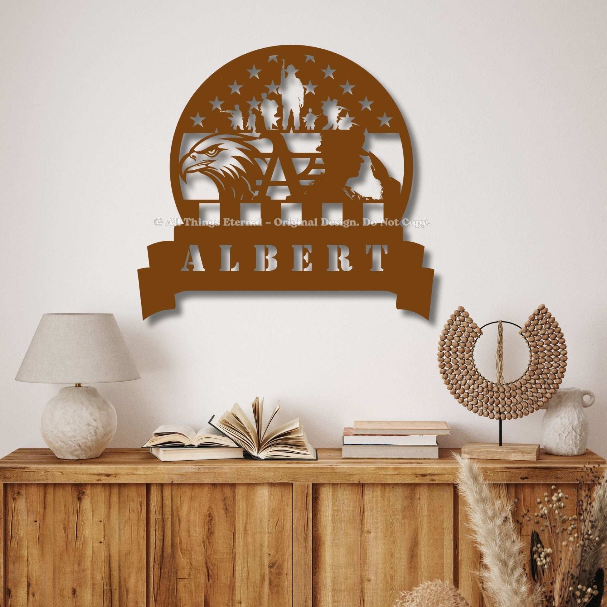 Personalized Wall Art – Independence Day Gifts for US Veterans