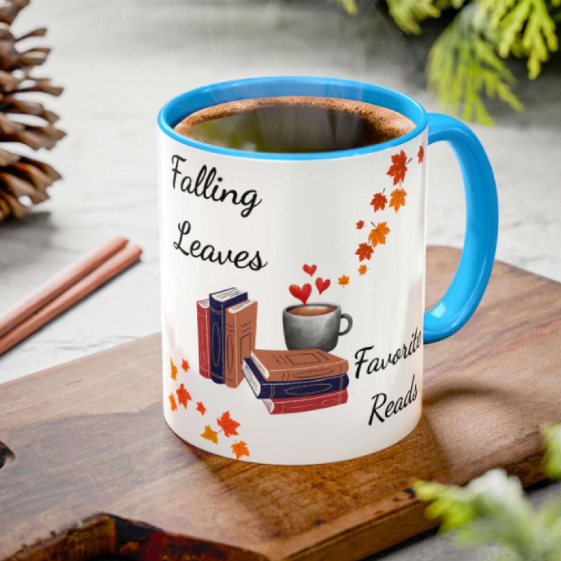 Book Lover Mug 11oz – Fall Coffee & Tea Cup, Inspirational Reading Gift