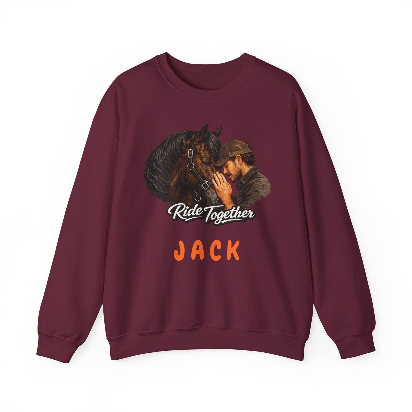 Personalized Ride Together Horse Sweatshirt for Men