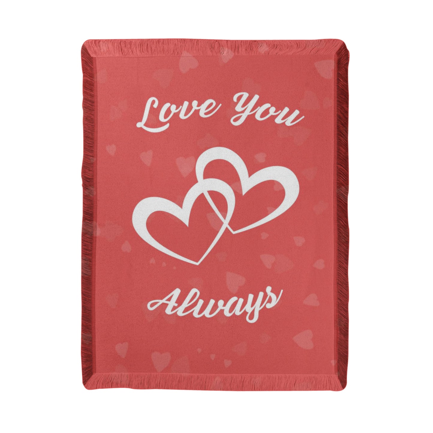 Love You Always Woven Blanket – Romantic Throw Gift for Couples
