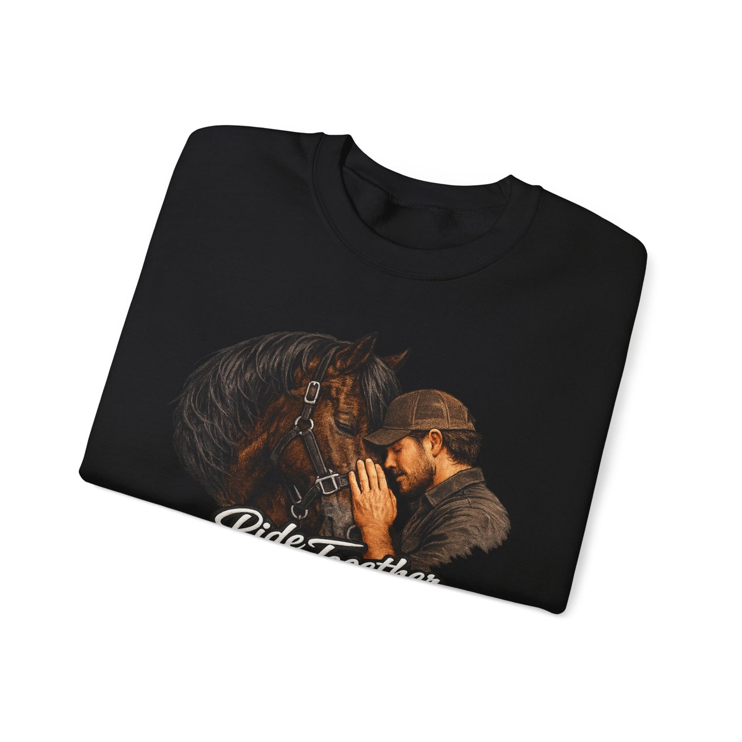 Personalized Ride Together Horse Sweatshirt for Men
