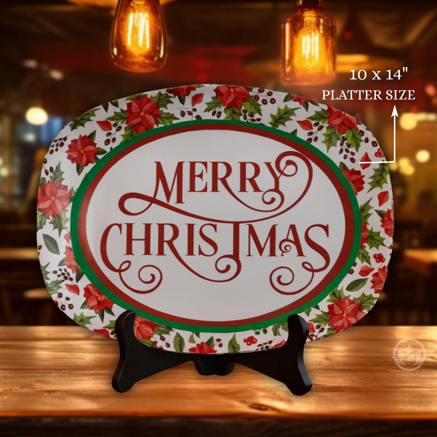 Merry Christmas Serving Tray – Festive Holiday Platter
