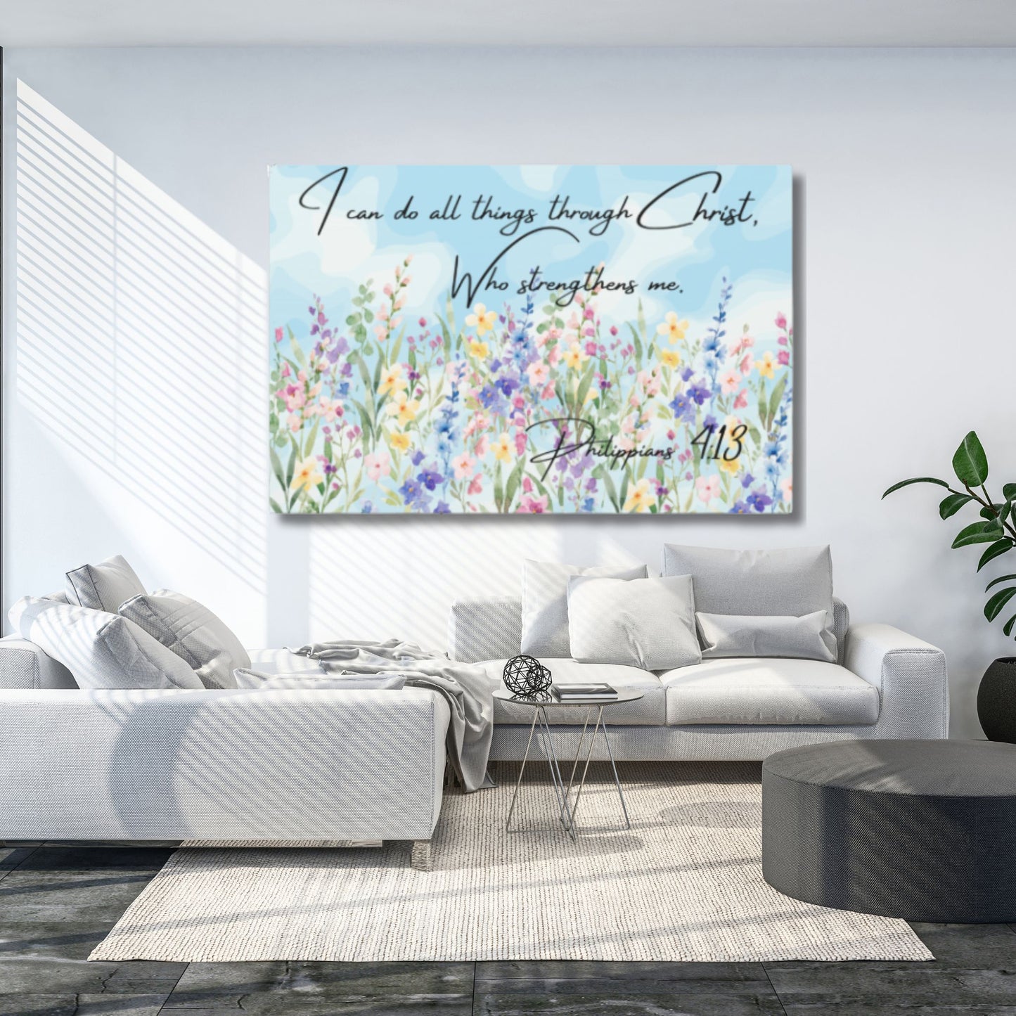 I Can Do All Things Through Christ Canvas | Christian Wall Art