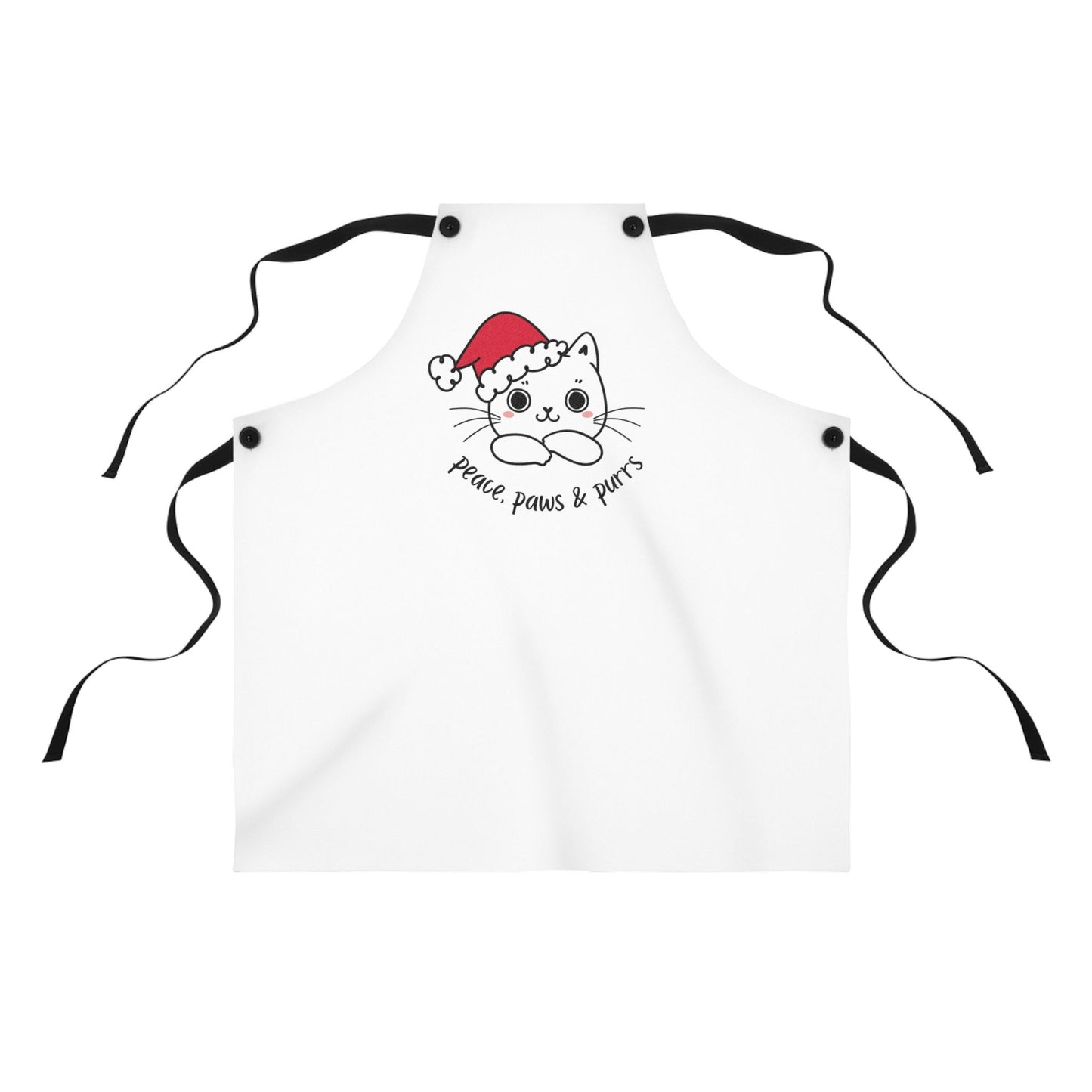 Peace Paws Purrs Cute Kitty Apron – Funny Cat Cooking Gift