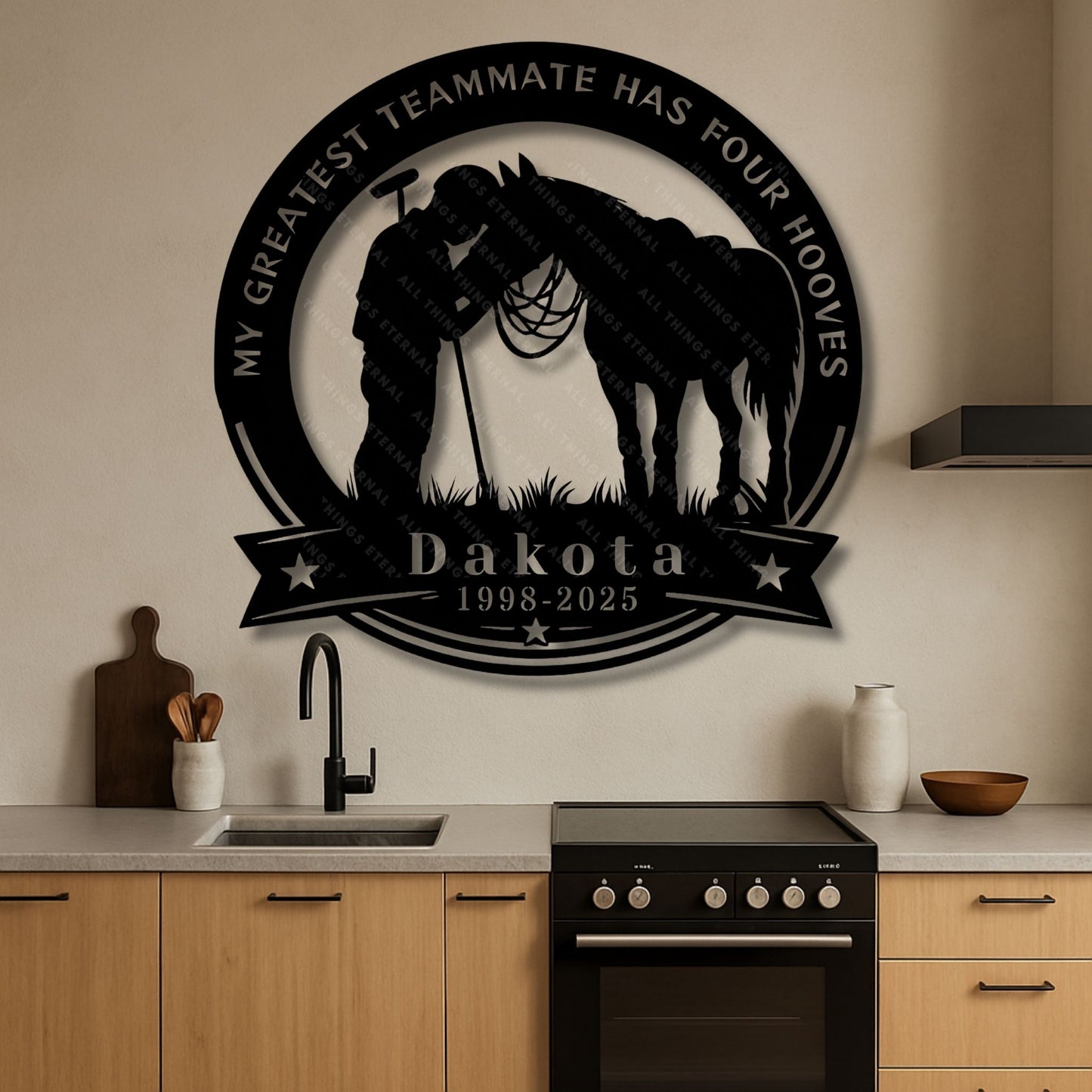 Personalized Polo Player Horse Memorial Metal Sign – Gift for Polo Players