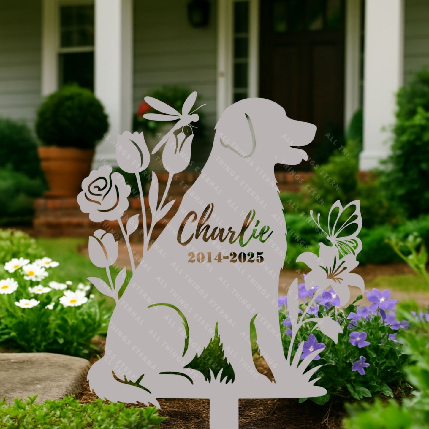 Personalized Dog Memorial Stake – Custom Pet Grave Marker Gift