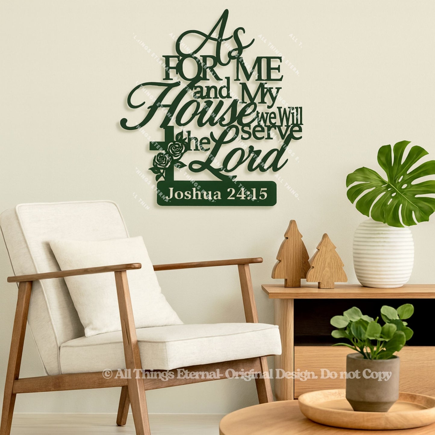 Joshua 24:15 Wall Art | As for Me & My House We Will Serve the Lord