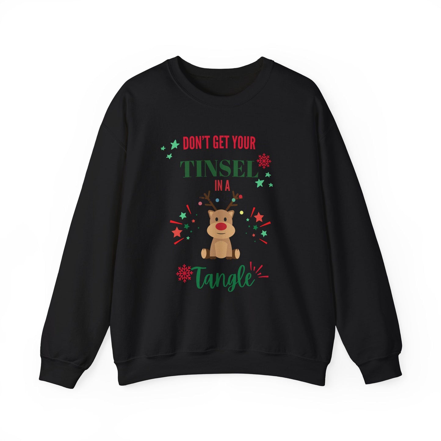 Don't Get Tinsel in a Tangle Sweatshirt – Funny Christmas Pullover