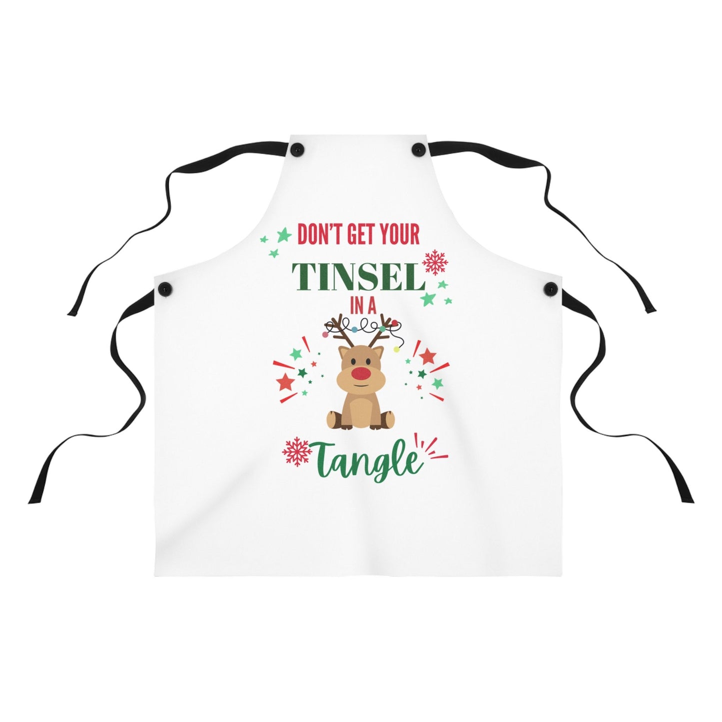 Don’t Get Your Tinsel in a Tangle Apron | Funny Christmas  Kitchen Gift