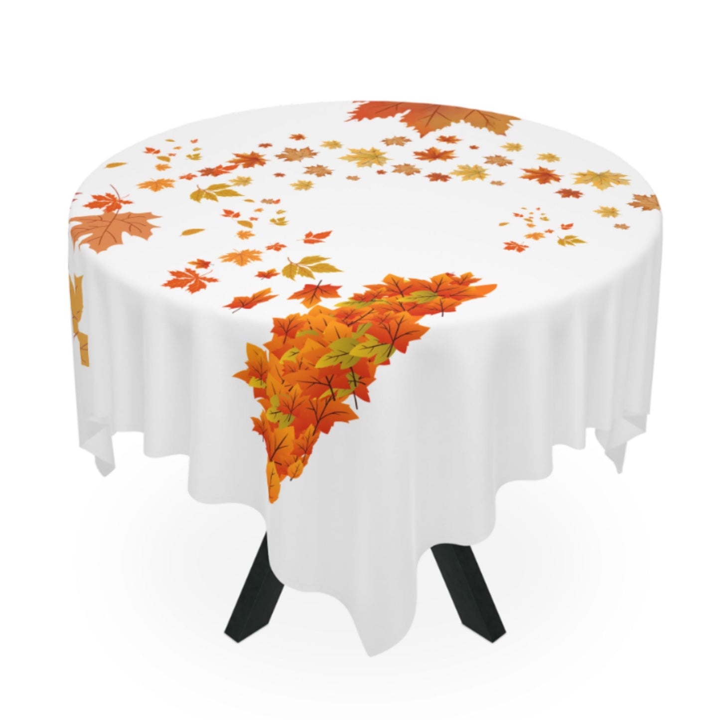 Autumn Fall Leaves Tablecloth | Thanksgiving & Family Dinner Decor