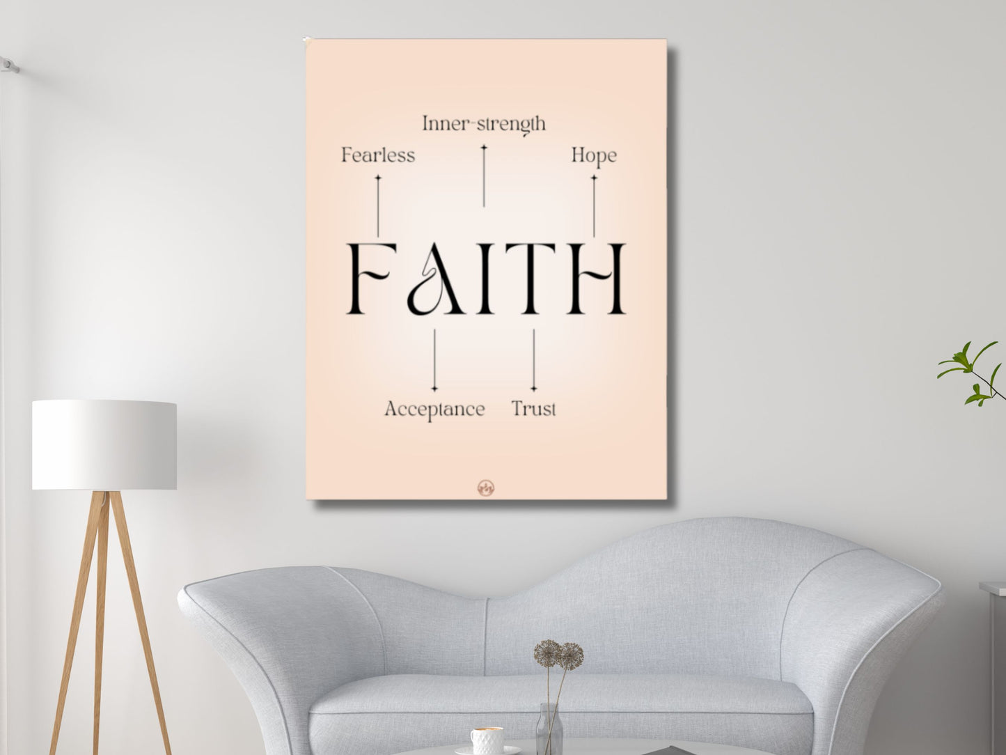 Unframed Faith Wall Art Print – Christian Inspirational Poster Decor
