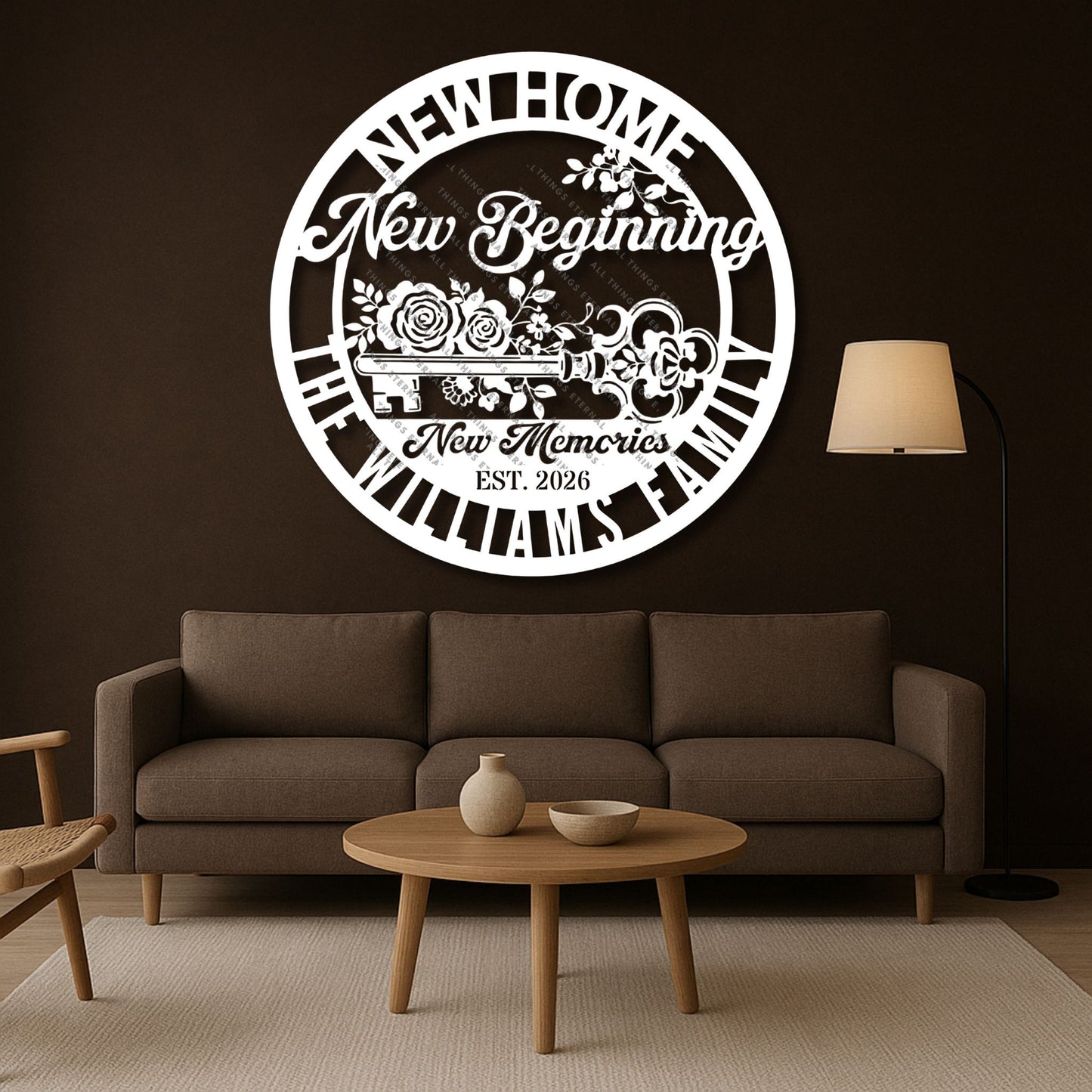 Personalized New Home Metal Sign – Housewarming Gift for New Homeowners