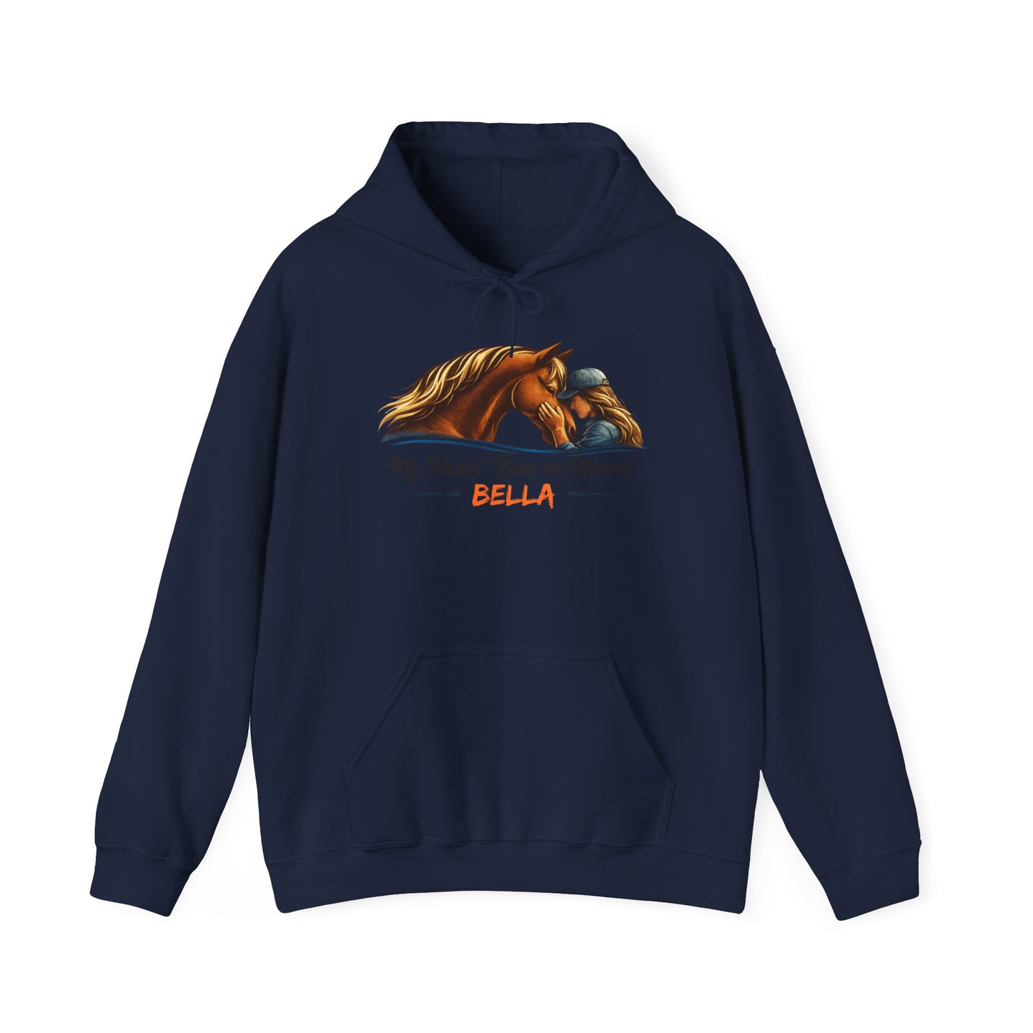 Personalized My Heart Runs on Hooves Hoodie for Women