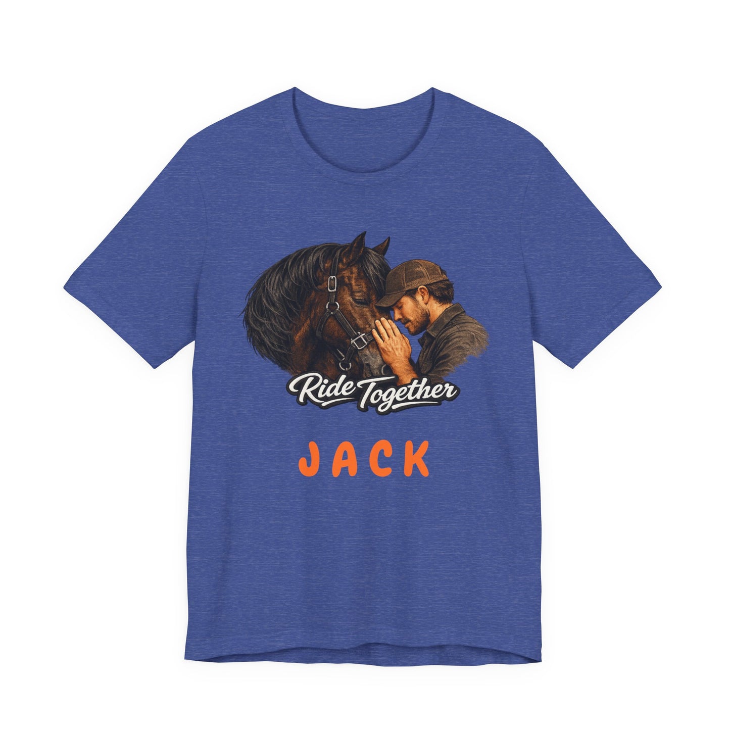 Personalized Ride Together Horse T-shirt for Men