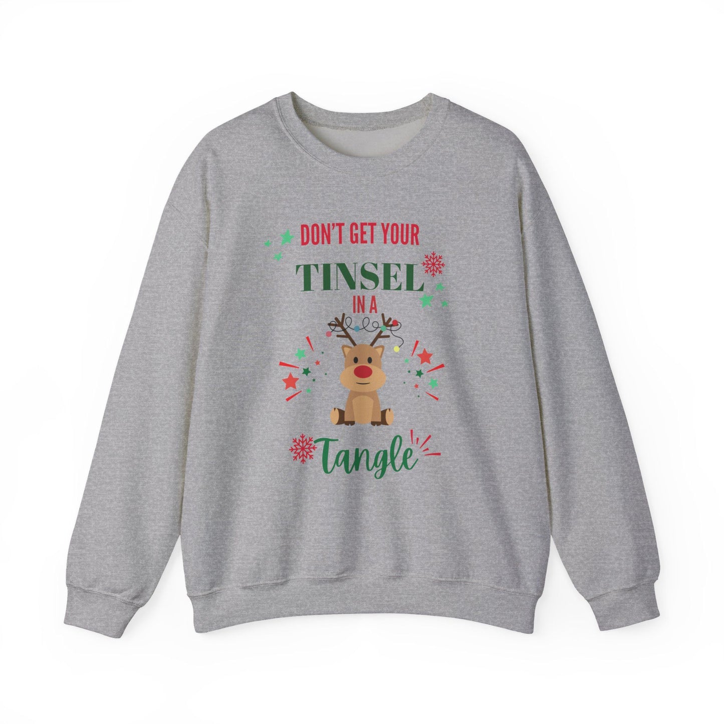 Don't Get Tinsel in a Tangle Sweatshirt – Funny Christmas Pullover