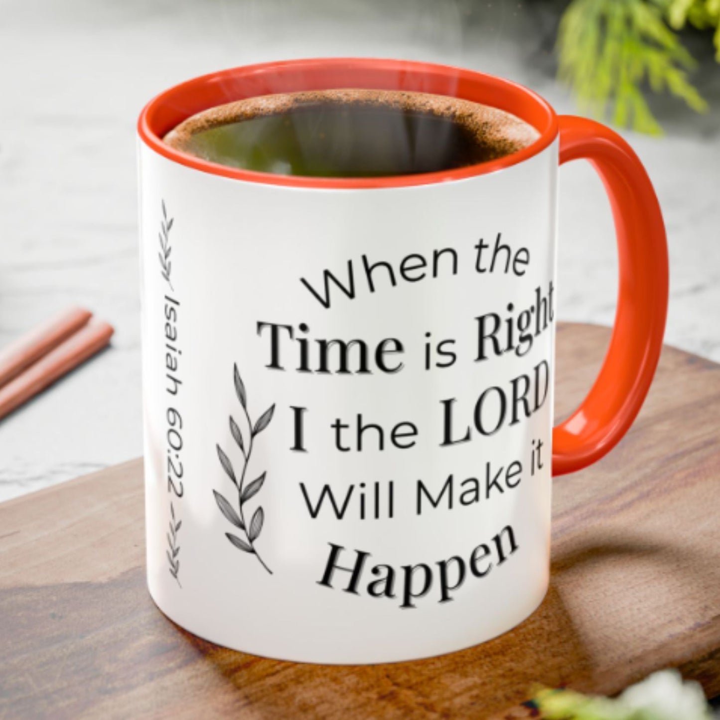 Isaiah 60:22 Bible Verse Mug – Two-Tone Christian Coffee Gift