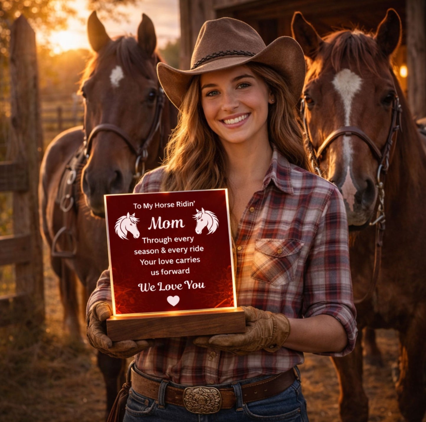 Horse Lover Mom Acrylic Plaque Gift – To My Ridin' Mom Mother's Day