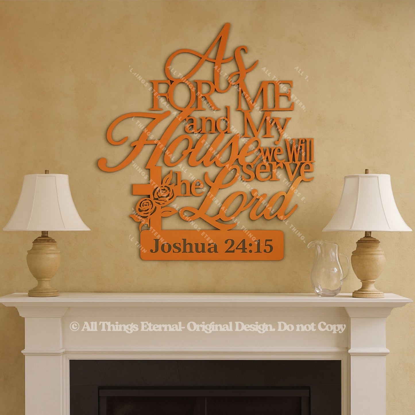 Joshua 24:15 Wall Art | As for Me & My House We Will Serve the Lord